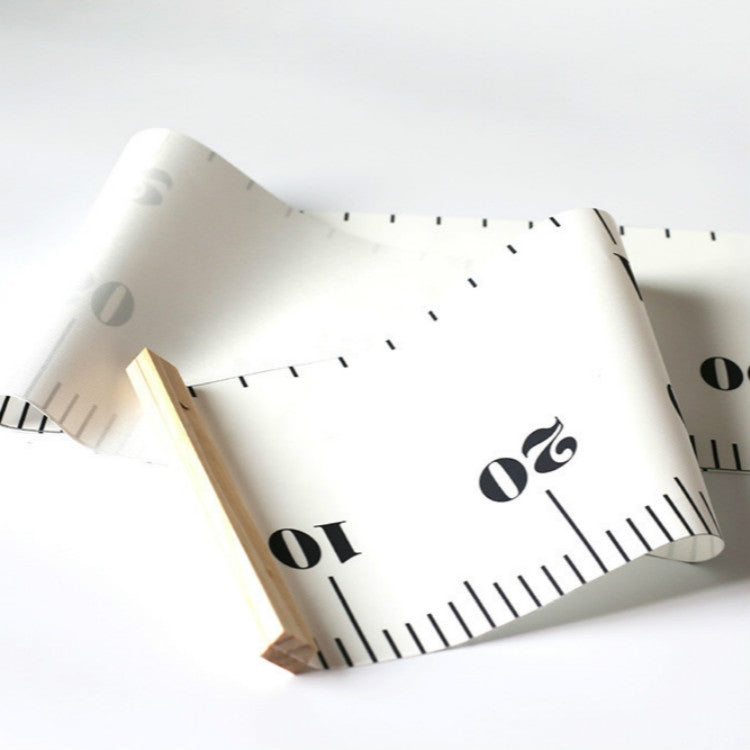 Wooden Wall Hanging Kids Growth Chart Height Measure Ruler Wall Sticker for Kids Room Home Decoration, Classic, Pink Wave, Green Wave, Gray Wave