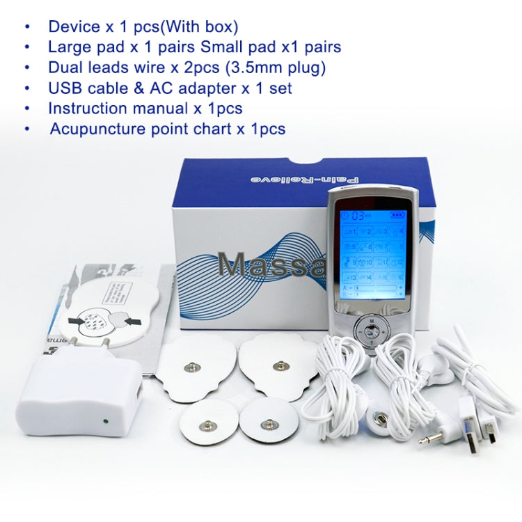 16 Mode Digital Electronic Pulse Massager Muscle Stimulator Pain Relief Machine
