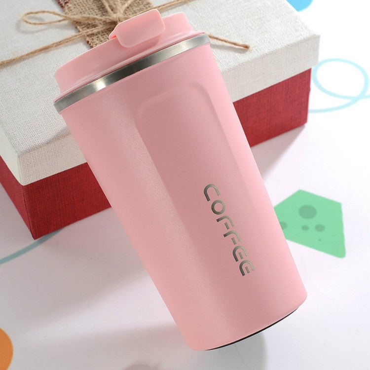 Smart Version Double Stainless steel 304 Coffee Mug Car Thermos Mug Travel Thermo Cup, 380ml Black, 380ml Green, 380ml Blue, 380ml Pink, 380ml White, 510ml White, 510ml Black, 510ml Green, 510ml Blue, 510ml Pink