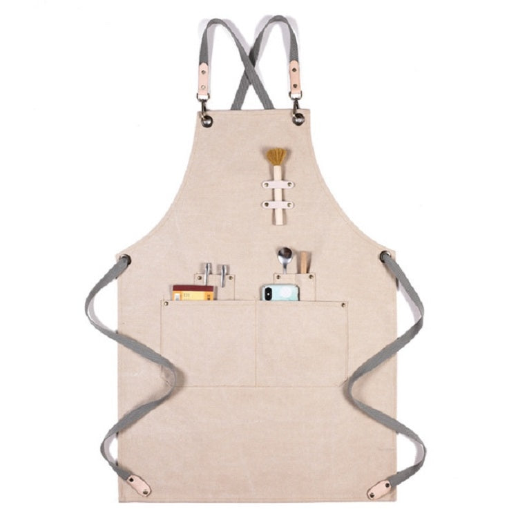 Barbecue Cooking Bartender Antifouling Thick Canvas Apron