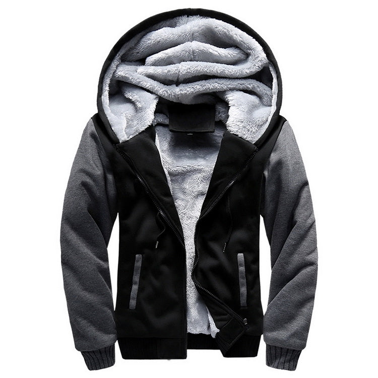 Winter parka men plus velvet warm windproof coats Large Size hooded jackets, 5XL