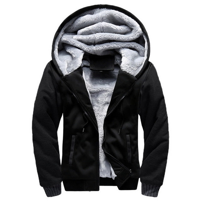 Winter parka men plus velvet warm windproof coats Large Size hooded jackets, 5XL