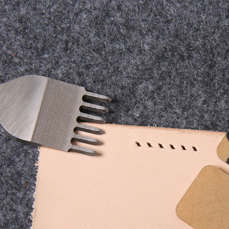 4 in 1 White Steel Diamond Boring Punching Stitching Tool DIY Leather Punch Tool Set, 3mm