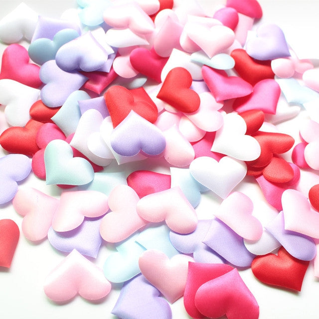 100pcs / Pack 3.5cm Wedding Supplies Love Hand Throw Flower Wedding Room Decoration Simulation Petals