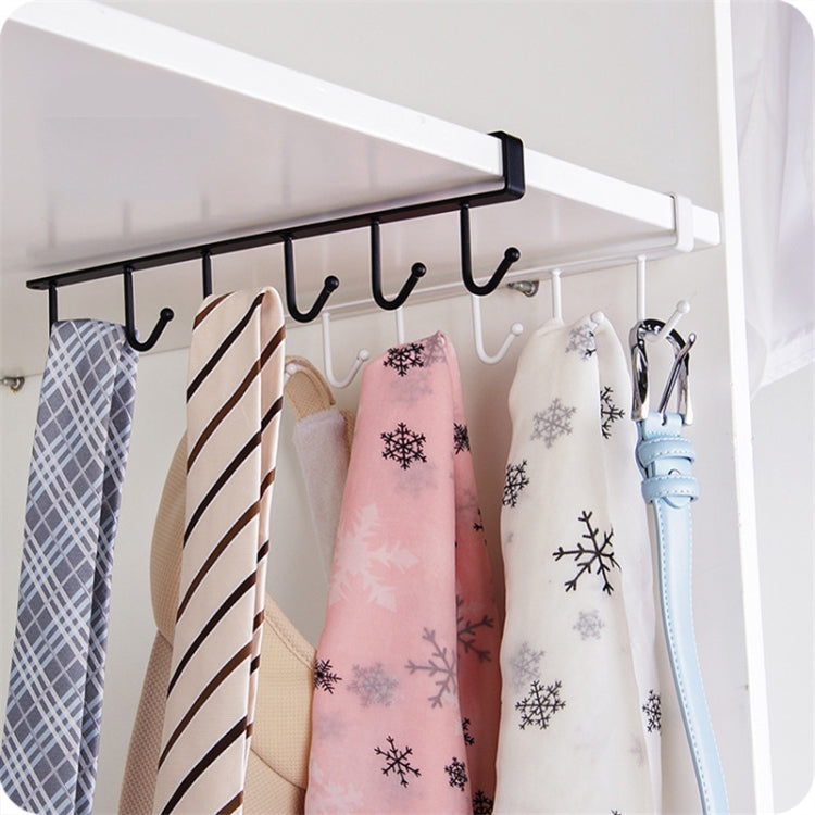 2 PCS Hooks Storage Rack Cup Towel Hanging Holder Bathroom Kitchen Cabinet Organizer