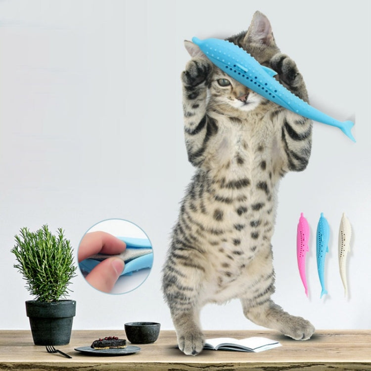 Catnip Cat Teeth Cleaning Silicone Dolphin Toy
