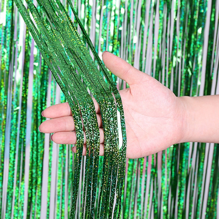 Laser Rain Tinsel Foil Curtain Birthday Party Decoration Tassel Wall,, 1x1m, 1x2m, 1x2.5m, 1x3m