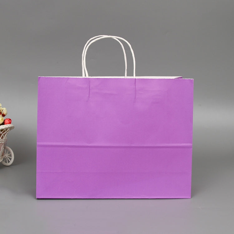 10 PCS Elegant Kraft Paper Bag With Handles for Wedding/Birthday Party/Jewelry/Clothes, 32x25x11cm, 42x31x12cm