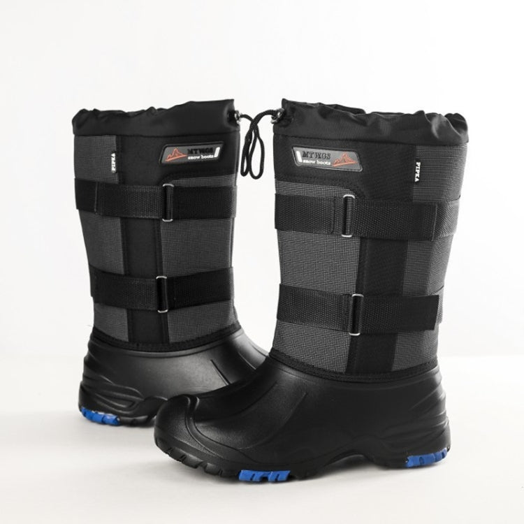Winter Men Outdoor Snow Shoes Warm Non-slip Steel Nail High Snow Boots, 41, 42, 43, 44, 46