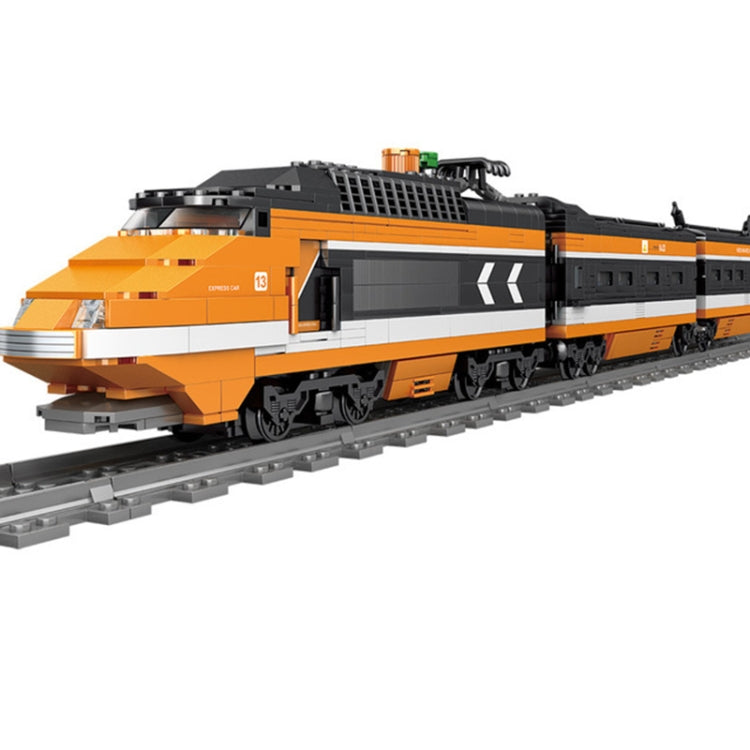 City Train Series Assembled Building Blocks Simulation Electric Rail Train Puzzle Toys, 98223, 98224, 98225, 98226, 98227
