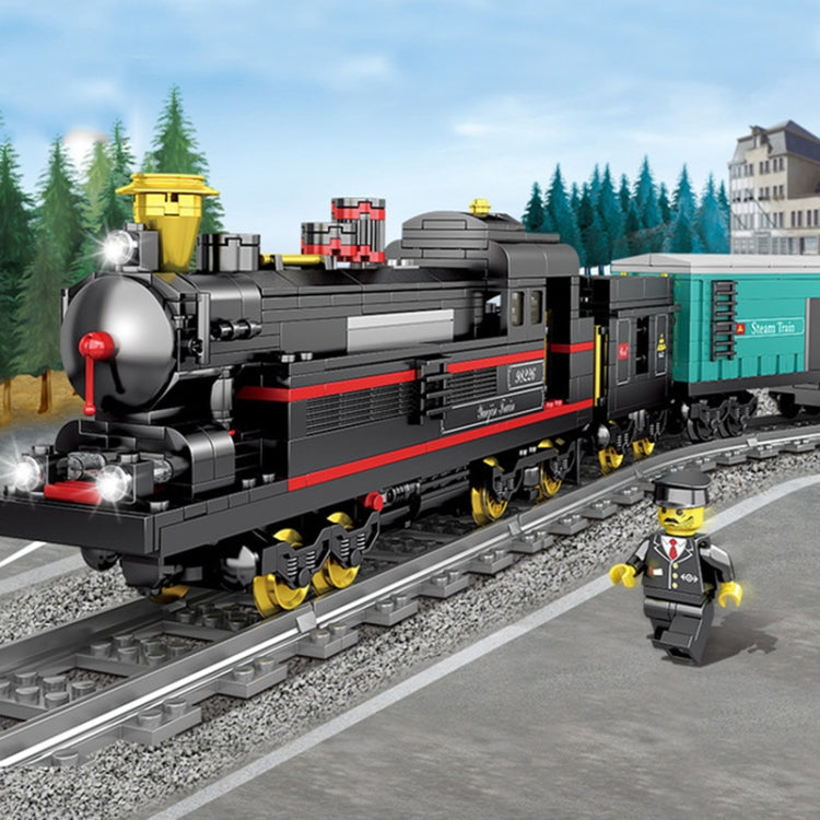 City Train Series Assembled Building Blocks Simulation Electric Rail Train Puzzle Toys, 98223, 98224, 98225, 98226, 98227