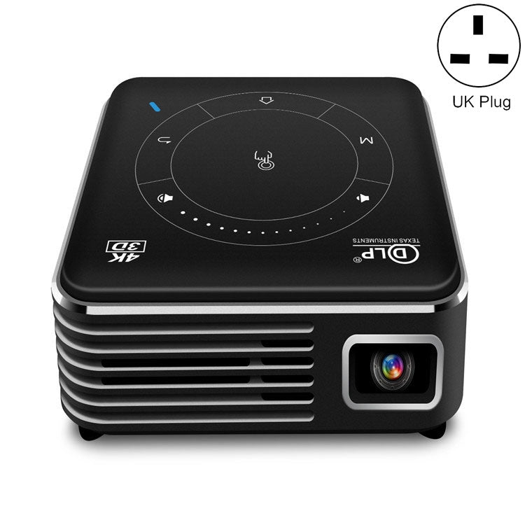 P11 4K HD DLP Mini 3D Projector 4G + 32G Smart Micro Convenient Projector, UK Plug, AU Plug