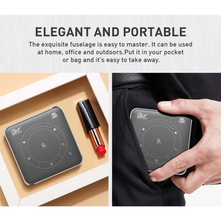 P11 4K HD DLP Mini 3D Projector 4G + 32G Smart Micro Convenient Projector, UK Plug, AU Plug