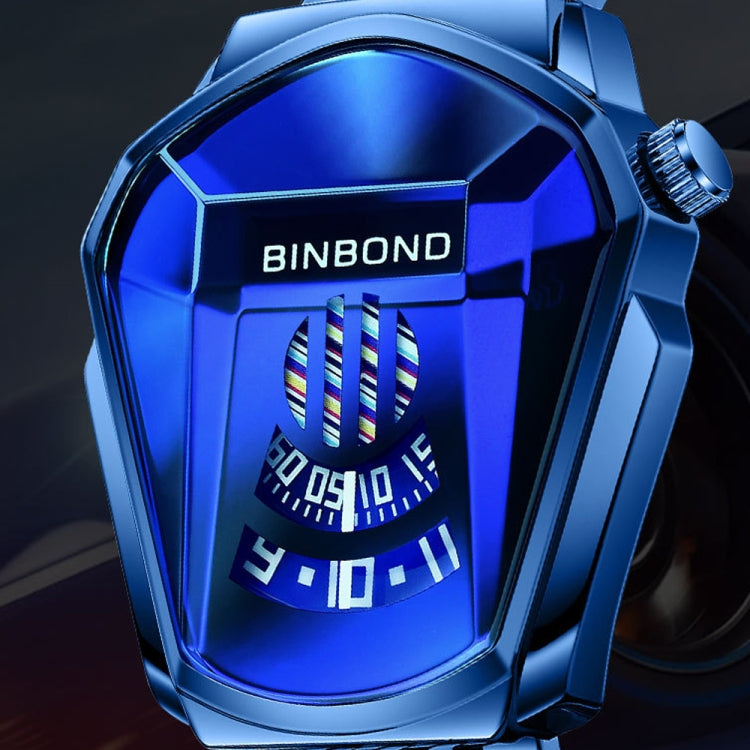 BINBOND Locomotive Concept Watch Men Live Black Technology Watch, White Net Belt White Steel White Face, Gold Net Belt Full Gold Blue Face, Gold Net Belt Full Gold Gold Face, Black Net Belt Black Steel Blue Face, Black Net Belt Black Steel White Face...