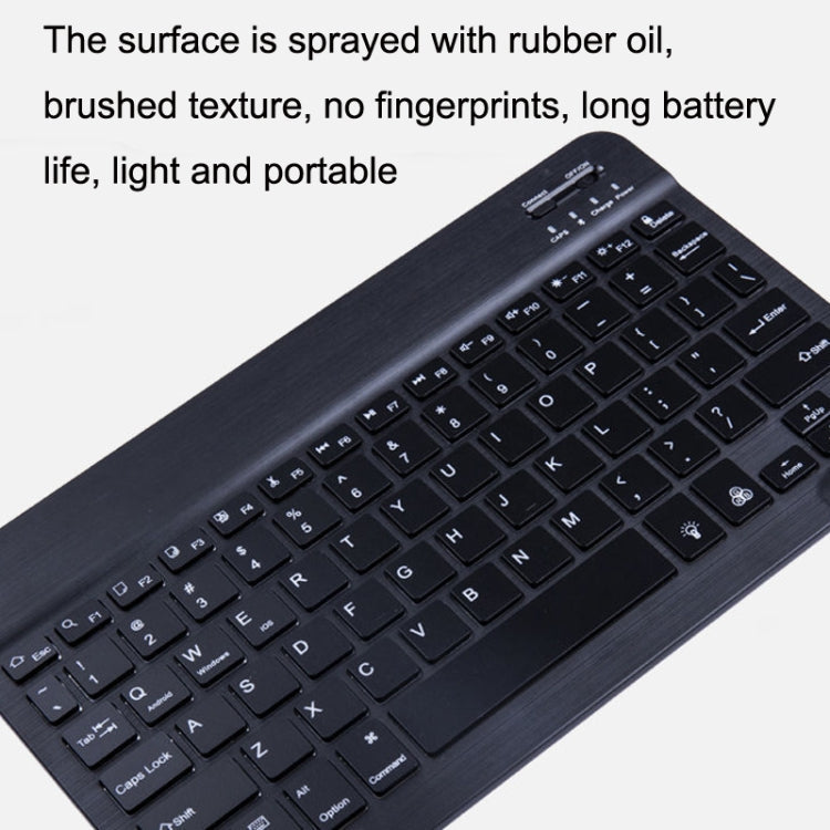 10 Inch RGB Colorful Backlit Bluetooth Keyboard And Mouse Set For Mobile Phone / Tablet, Black, White