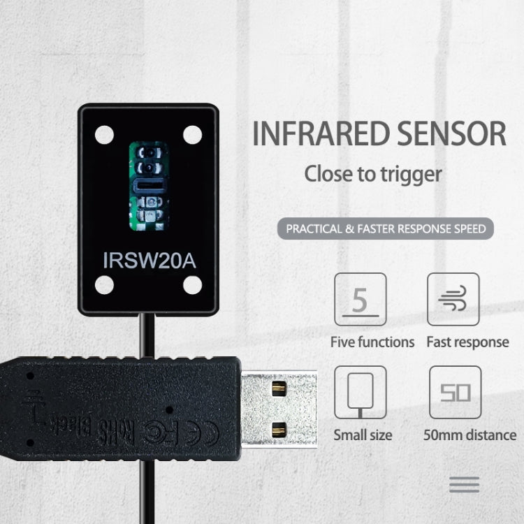 Pcsensor IRSW20A USB Switch Programming Keyboard Mouse Automatic Scanner Proximity Sensor, IRSW20A