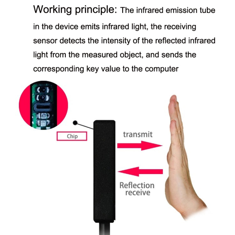Pcsensor IRSW20A USB Switch Programming Keyboard Mouse Automatic Scanner Proximity Sensor, IRSW20A