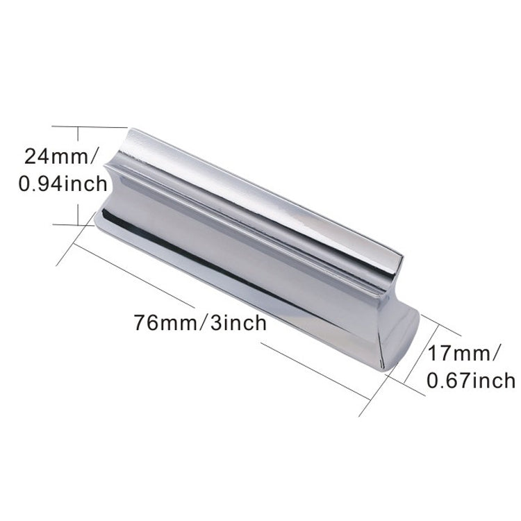 Metal Zinc Alloy Solid Guitar Slider Folk Slide Block, Metal 70mm(Silver), Metal 70mm(Gold)