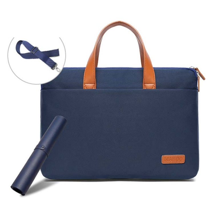 For MacBook 15.6-16.1 Inches MAHOO 10188 Ultra-Thin Hand Computer Bag Messenger Laptop Bag, Khaki, Dark Blue, Gray, Gray+Gray PU Power Bag, Dark Blue+Black PU Power Bag, Khaki+Gray PU Power Bag, Gray+Gray Mouse Pad, Dark Blue+Black Mouse Pad...