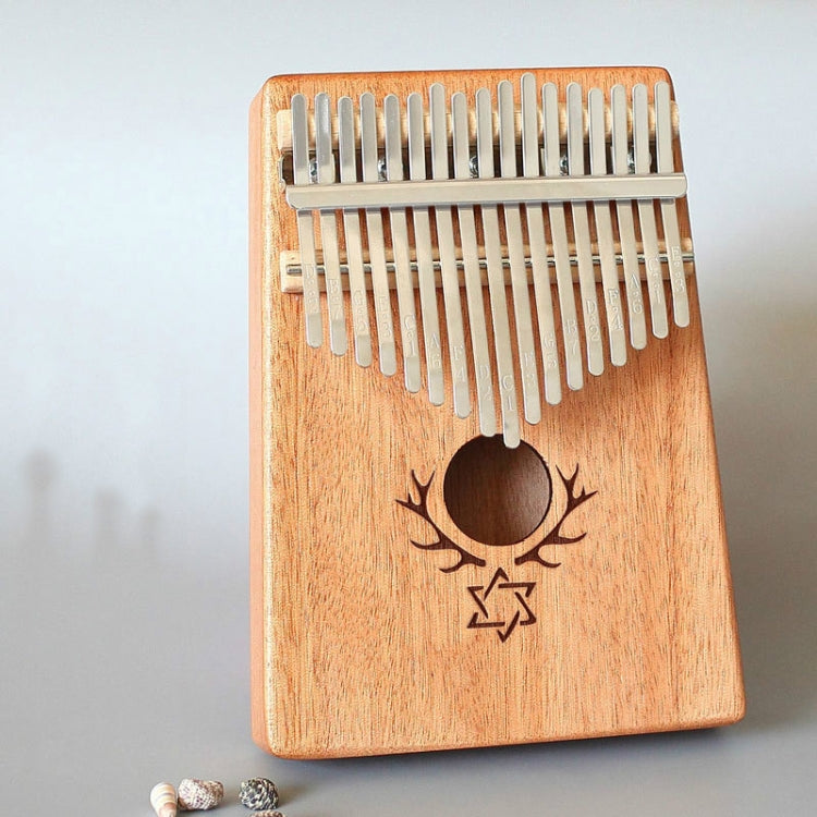 17-tone Kalimba Portable Thumb Piano, Mahogany-Classic Deer, Bamboo-Classic Deer, Mahogany-Sun God, Mahogany-Six-Pointed Star, Mahogany-Blue (Classic Deer), Spruce-Classic Deer, White-Classic Deer, Acacia-Classic Deer, Nan Bamboo-Sun God