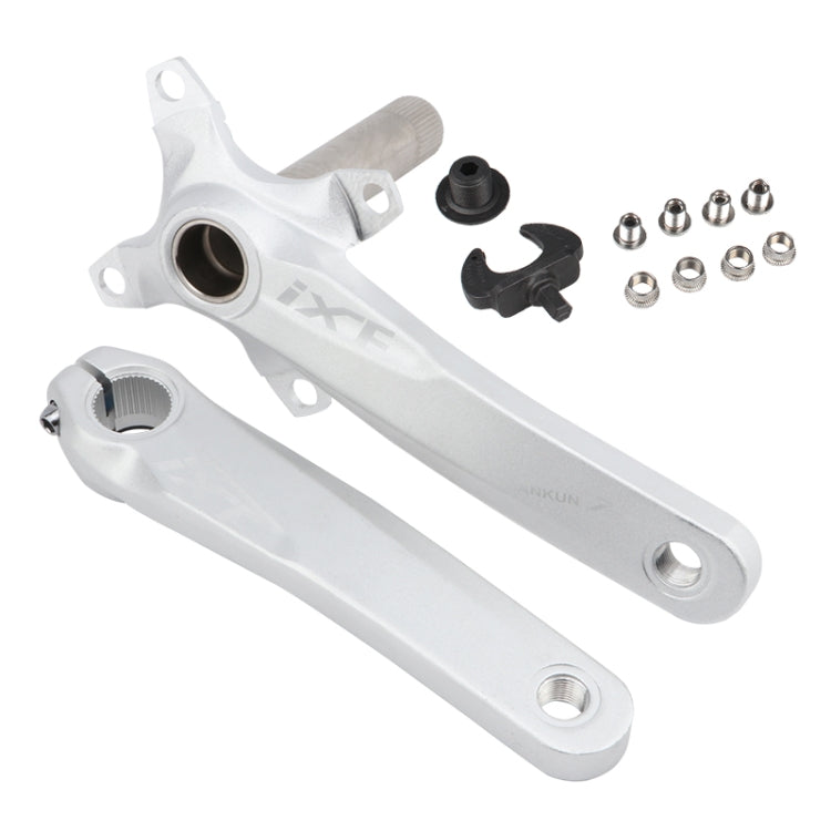 JIANKUN IXF Mountain Bike Hollow Crank Modified Single-plate Left and Right Cranks Crankshaft Bottom Axle, Left and Right Crank, Left and Right Crank+Bottom Bracket