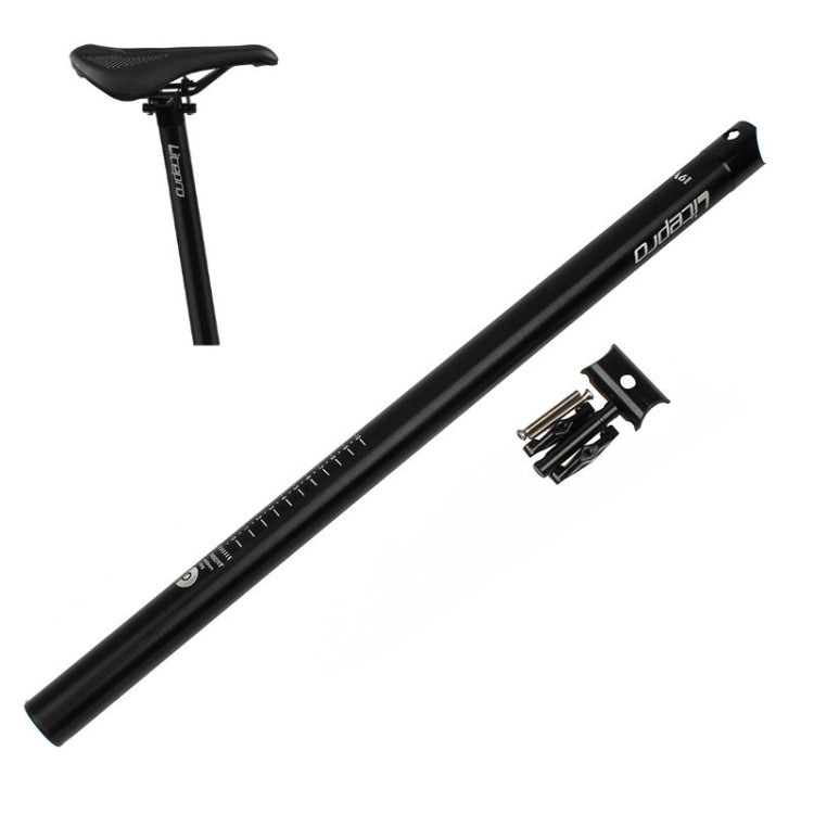 Litepro 412 Folding Bicycle Seatpost 33.9mm LP Plum Blossom Seat Tube, Black, Red, Silver, Golden, Titanium, Electroplating Colorful