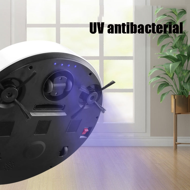Household Intelligent Humidifying Sweeping Robot Spray Lazy Sweeping Dust Collector Mopping Vacuum Cleaner, White