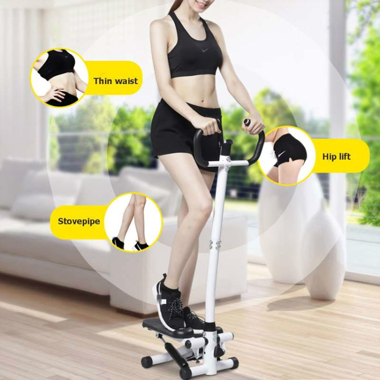 Household Mute Armrest  Fitness Equipment Multifunctional Hydraulic Stepper, with Drawstring and Carpet, with Drawstring, Basic