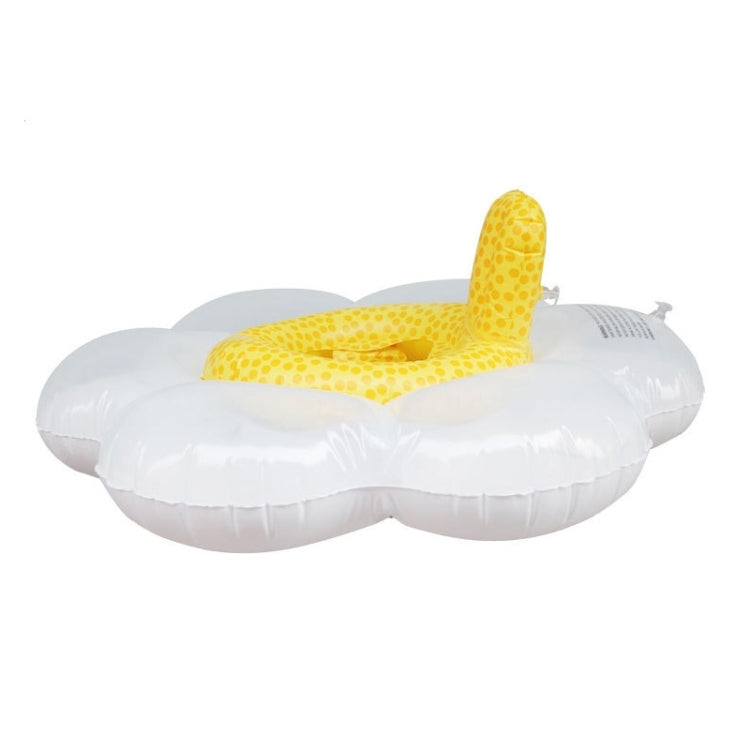 Children Sun Flower Seat Ring Swimming Ring Baby Inflatable Lifebuoy with Pillow, Sun Flower Seat Ring