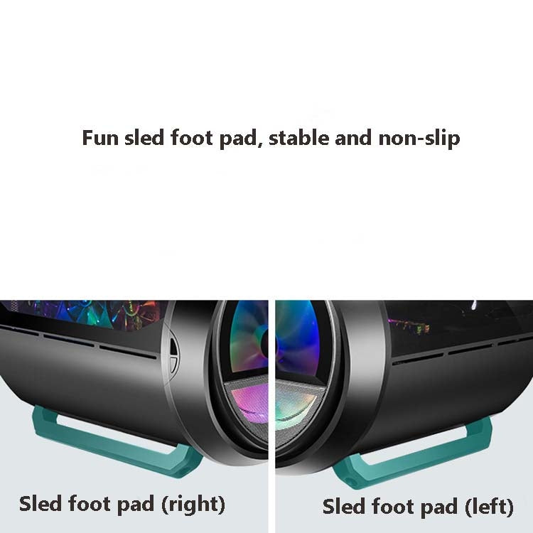 GAMEKM Genki Bomb Personality Gaming Internet Cafe Side Through Gaming Case USB 3.0 Water-cooled Desktop Computer Case, White, Pink, Black