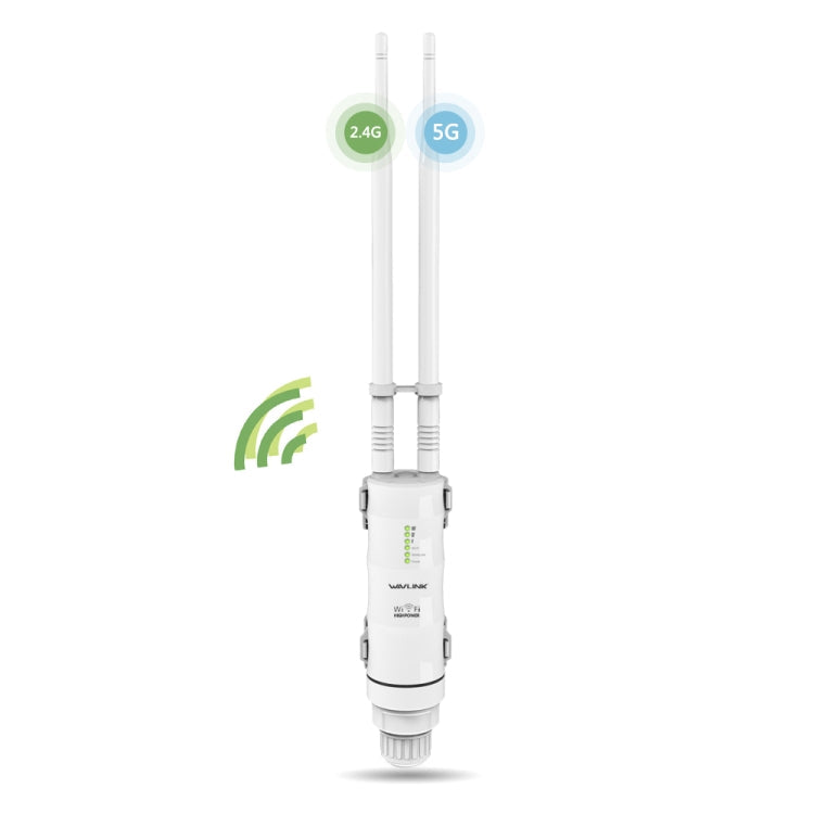 WAVLINK AC600 AP 2.4G/5G Dual Frequency Outdoor High Power Repeater, EU Plug, US Plug, UK Plug