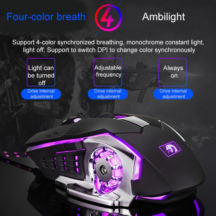 618 Internet Cafe Game Manipulator Keyboard and Mouse Set, Cable Length: 1.6m, Black, Silver White