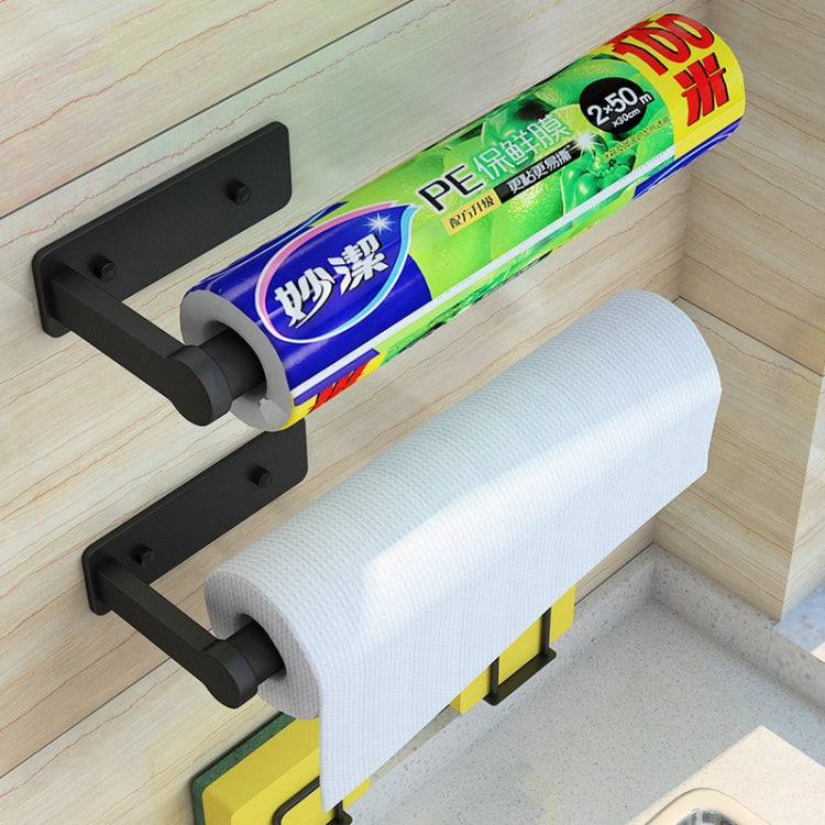 Kitchen Paper Towel Rack Lazy Rag Rack Wall Mount Bracket, Roll Paper Holder