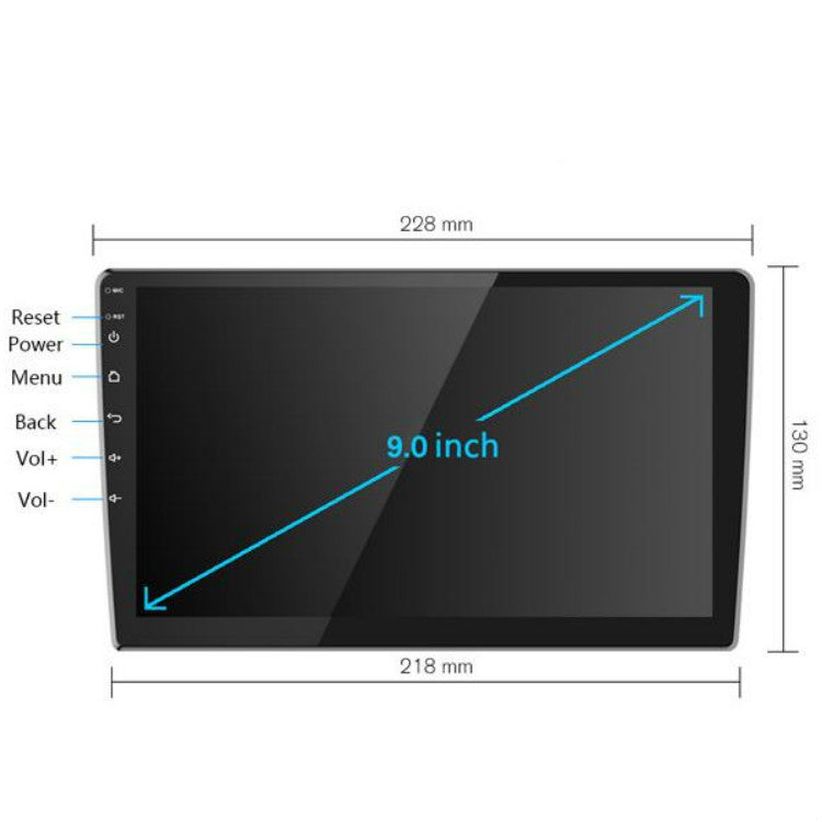 Universal Machine Android Smart Navigation Car Navigation DVD Reversing Video Integrated Machine, 9inch 1+16G Standard, 9inch 2+16G Standard, 9inch 2+32G Standard, 10inch 1+16G Standard, 10inch 2+16G Standard, 9inch 1+16G Standard+4 Lights Camera      ...