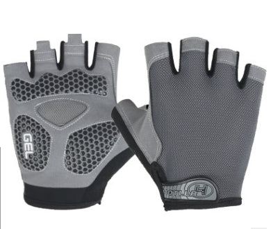 Cycling Shock Absorbing Anti-Slip Gloves Fitness Weight Lifting Training Half-finger Gloves, M, L, XL