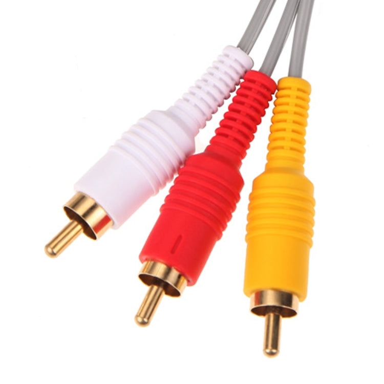 1.8m Component cable Audio Video AV Composite 3 RCA Cable for sharpest video Main 480p video output for Nintendo Wii console, For PS1 / PS2  1.8m