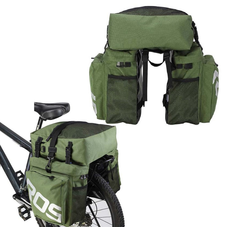 ROSWHEEL Bicycle Back Pack, Green, Black