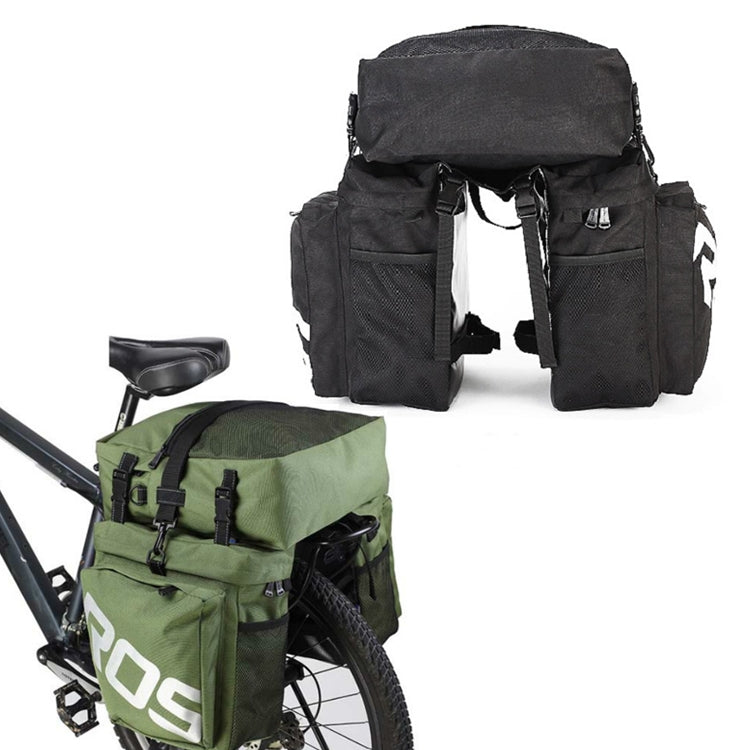 ROSWHEEL Bicycle Back Pack, Green, Black