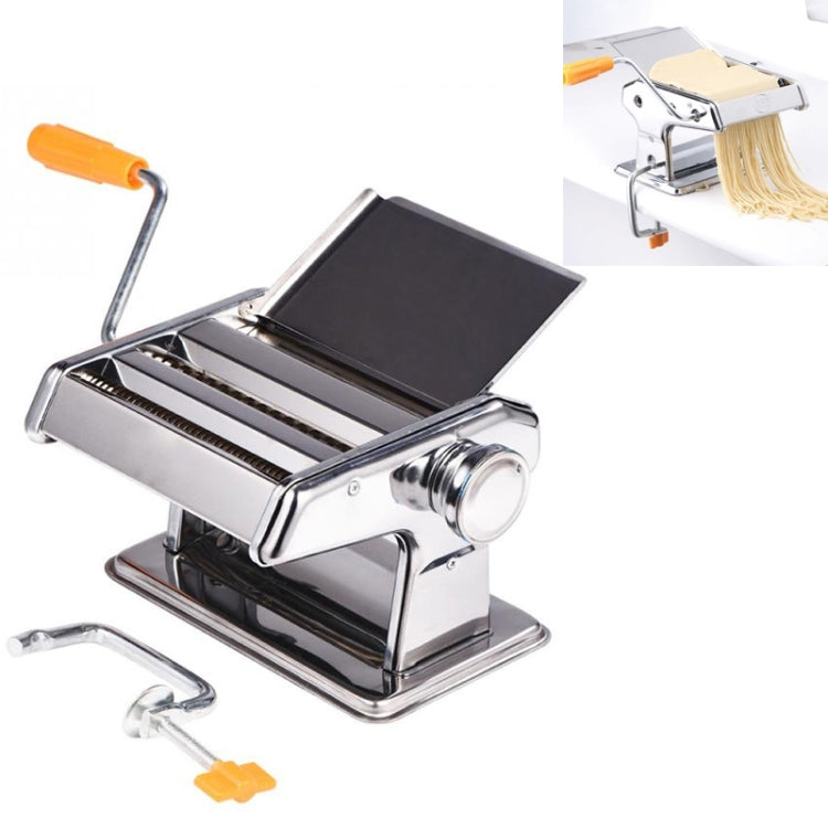 Household Stainless Steel Pasta Making Machine Manual Noodle Maker Spaghetti Hand Cutter, Noodle Maker