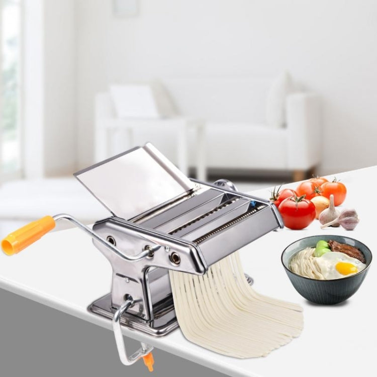 Household Stainless Steel Pasta Making Machine Manual Noodle Maker Spaghetti Hand Cutter, Noodle Maker