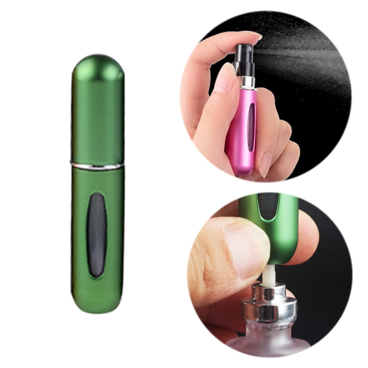 Portable Mini Aluminum Refillable Perfume Bottle Spray Empty Cosmetic Containers Atomizer, Capacity:5ml, Metal