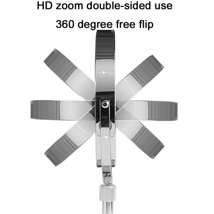 Desktop Double-SidedRound LED Luminous Makeup Mirror Liftable Magnifying Mirror, Plane + 3 Times Magnification(8-inch Rechargeable), Plane + 5 Times Magnification(8-inch Rechargeable), Plane + 7 Times Magnification(8-inch Rechargeable)...