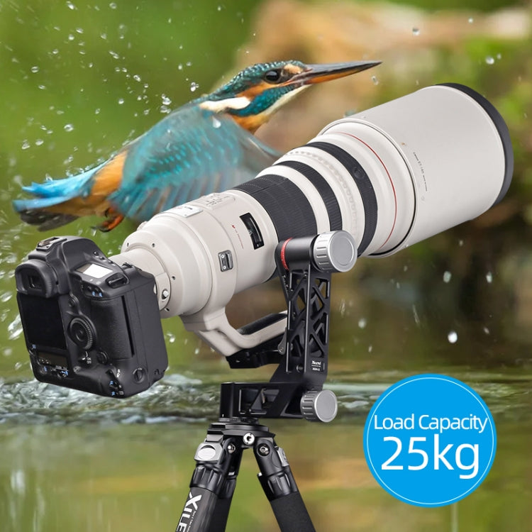 Xiletu Xgh3 360 Degree Rotation Horizontal Cantilever Hollow Gimbal Tripod Head, Xgh3