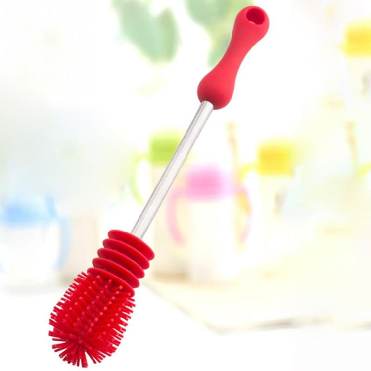 Washing Cleaning Rotary Handle Long Handle Scrubbing Feeding-bottle Brush