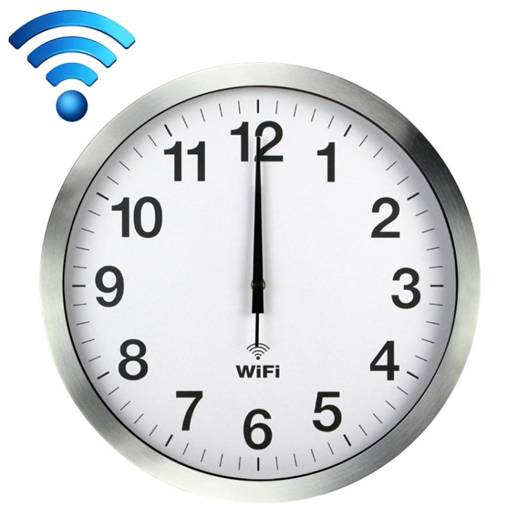 Smart Network Automatic Time Synchronization Wifi Wall Clock Modern Minimalist Silent Living Room Clock, 12 inch, 14 inch, 16 inch