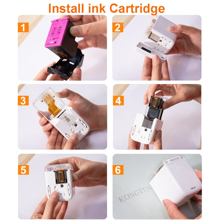 Mbrush Handheld Printer Custom Content Portable Full Color Inkjet Printer with Ink Cartridges, Mbrush