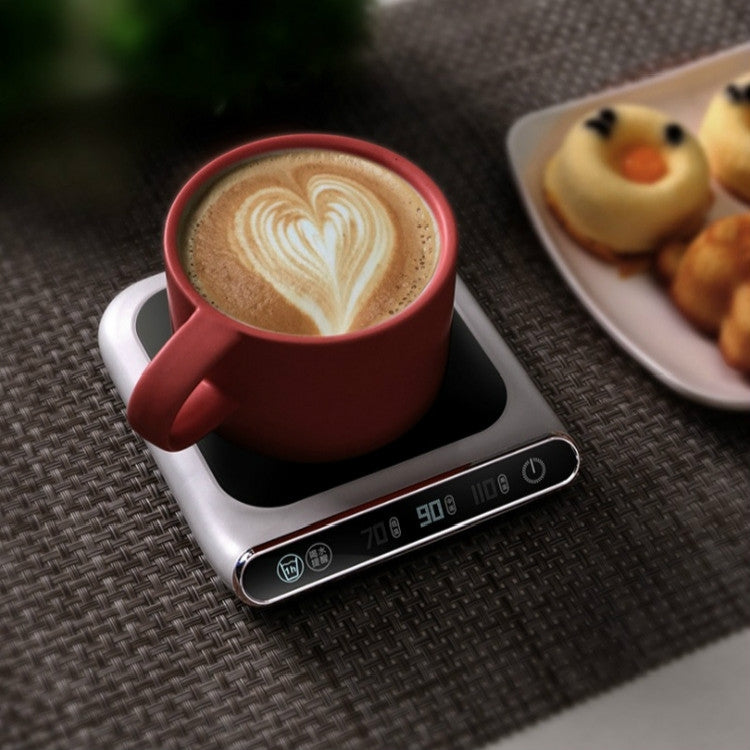 Smart 55 Degree Constant Temperature Coaster Winter Desktop Insulation And Warm Heating Usb Coaster, Wave Display