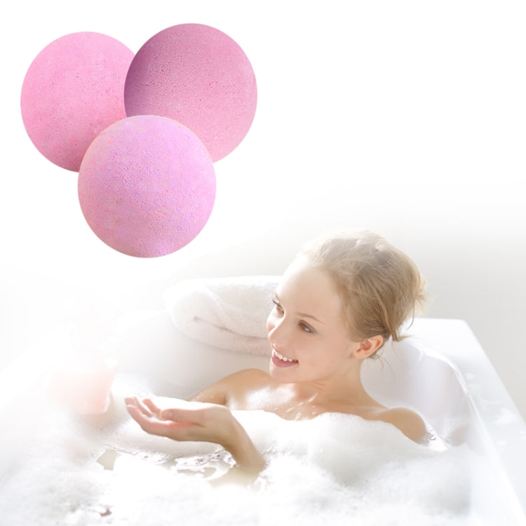 3 PCS 10g Natural Bubble Shower Bombs Ball Bath Salt Body Essential Oil Bath Ball, Green, Blue, Purple, Red, Yellow, Pink