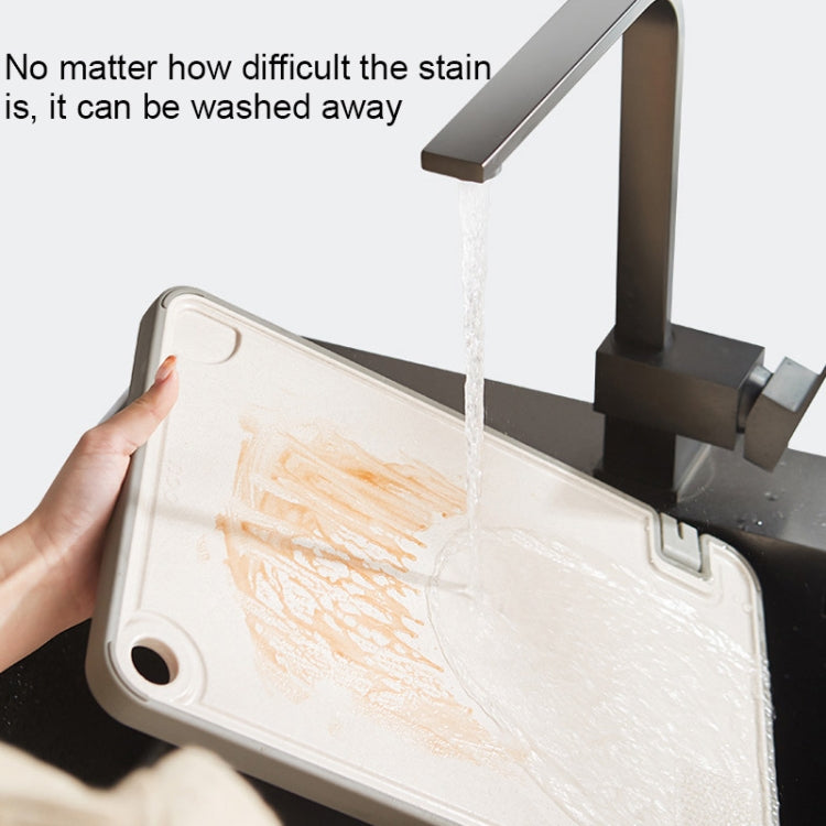 OOU Multifunctional Antibacterial And Mildew Resistant Double-Sided Cutting Board Kitchen Drainable Supplementary Food Cutting Board, Large