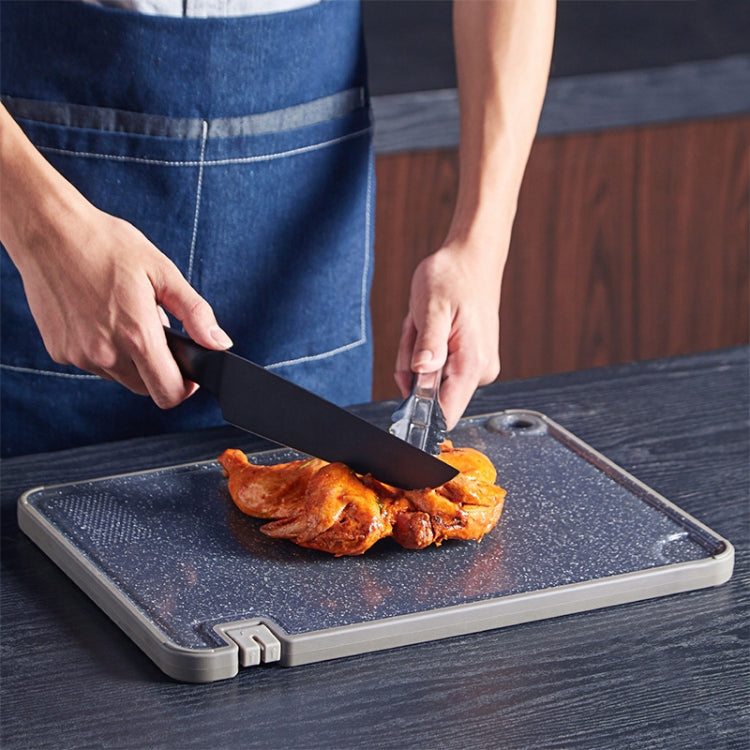 OOU Multifunctional Antibacterial And Mildew Resistant Double-Sided Cutting Board Kitchen Drainable Supplementary Food Cutting Board, Large